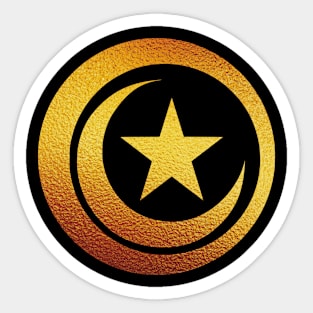 GOLDEN MOON Sticker